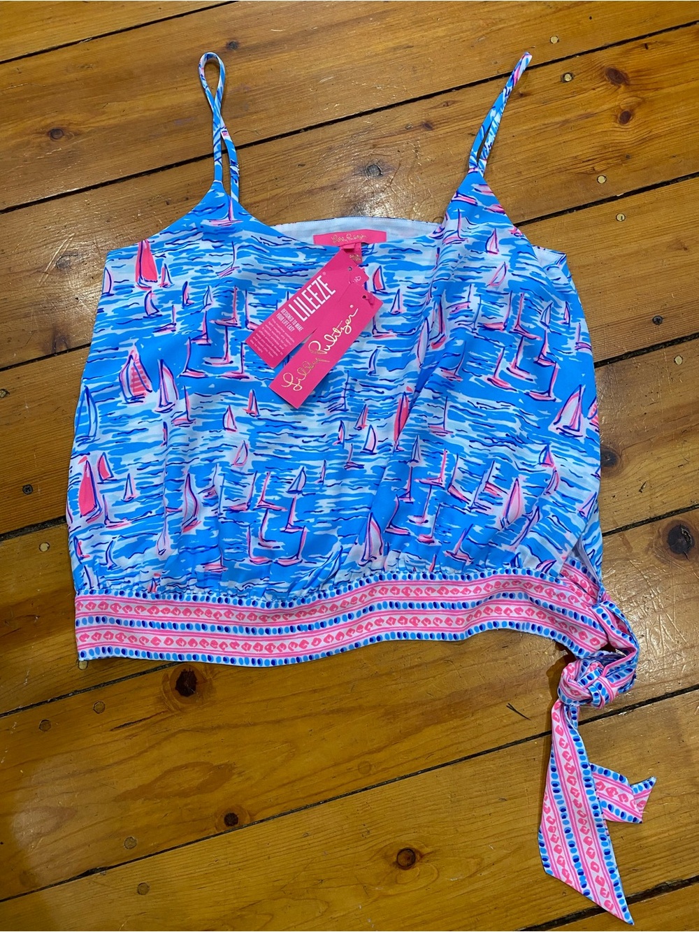 Lilly Pulitzer NWT Sailboat Print Tank Top size small